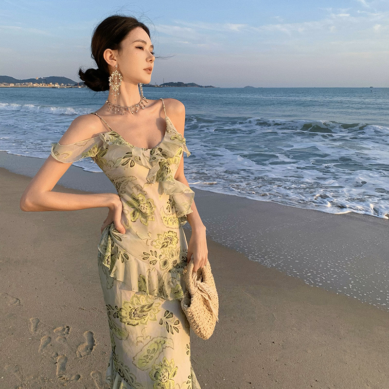 Vacation summer mermaid dress for women