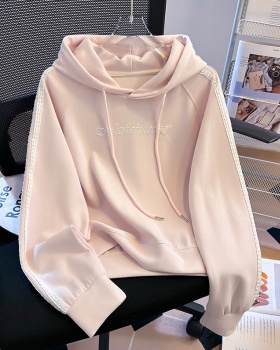 Loose spring and autumn hoodie hooded tops for women