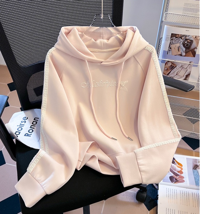 Loose spring and autumn hoodie hooded tops for women