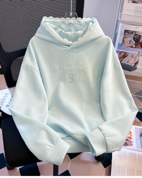 Hooded sweet hoodie loose spring tops for women