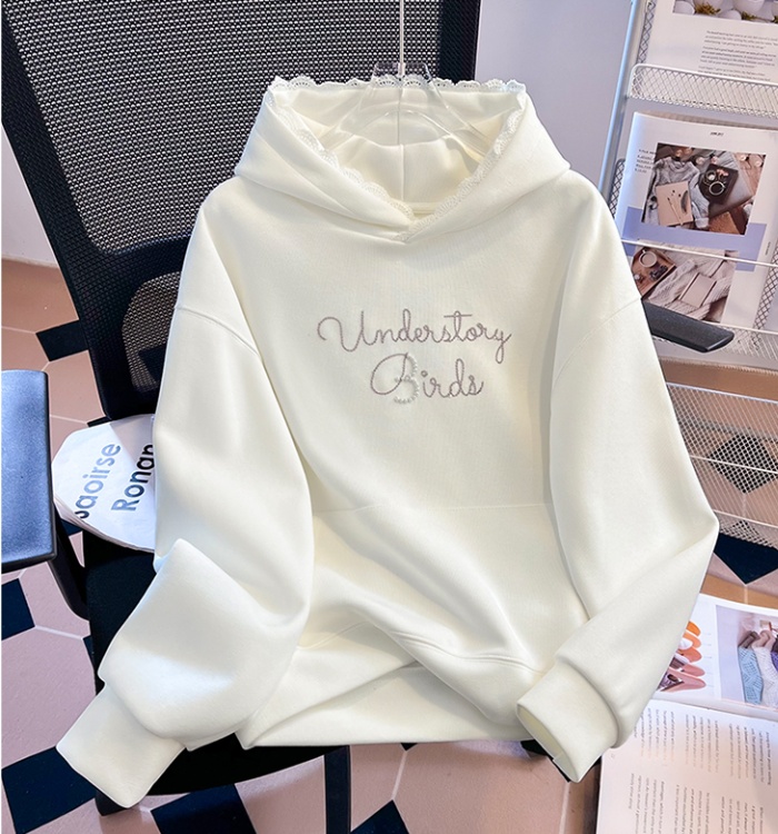 Hooded sweet hoodie loose spring tops for women