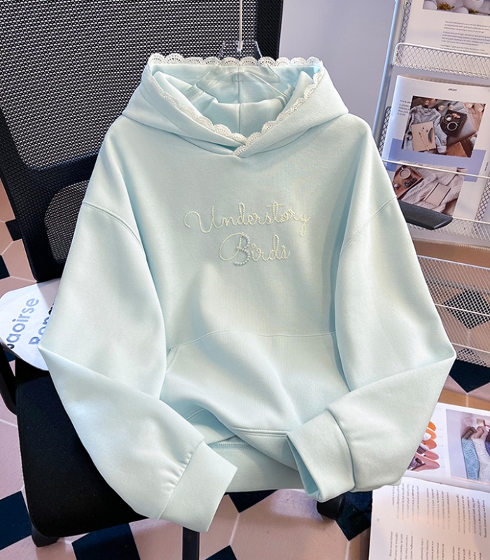 Hooded sweet hoodie loose spring tops for women