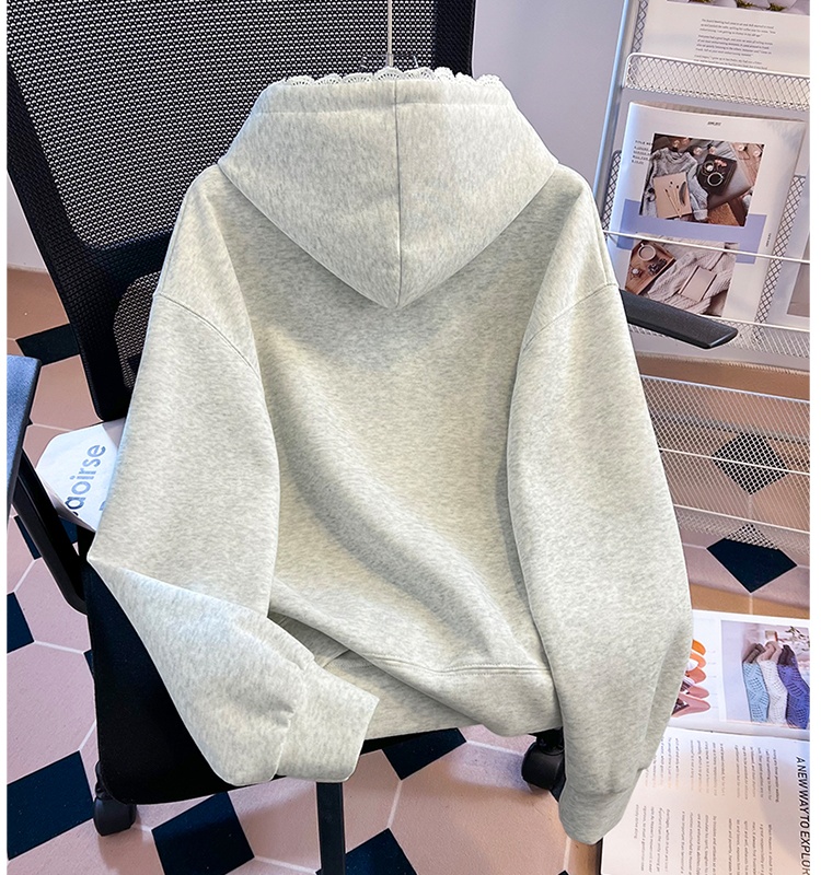 Hooded sweet hoodie loose spring tops for women