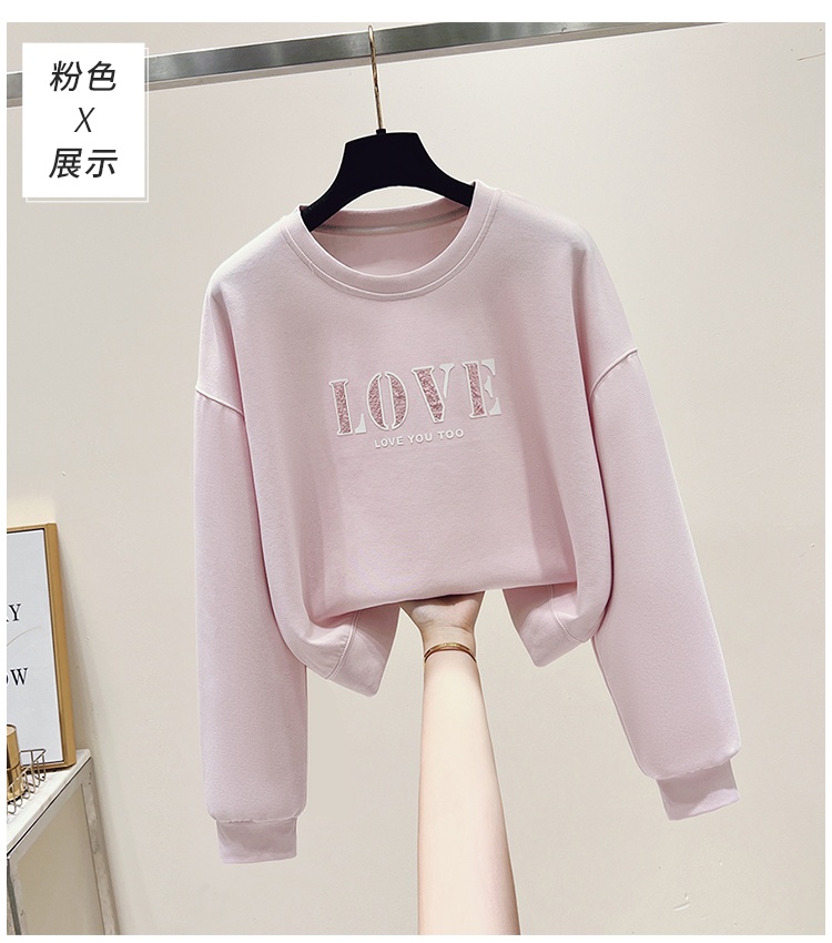 Korean style hoodie letters shawl 2pcs set