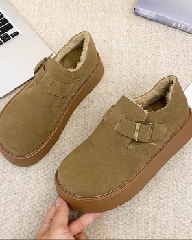 Thick crust retro loafers autumn and winter Casual shoes