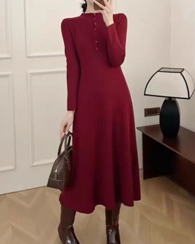 Inside the ride spring sweater elegant bottoming dress