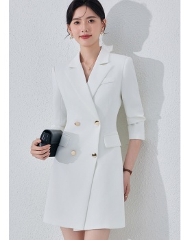 Profession business suit pinched waist dress for women