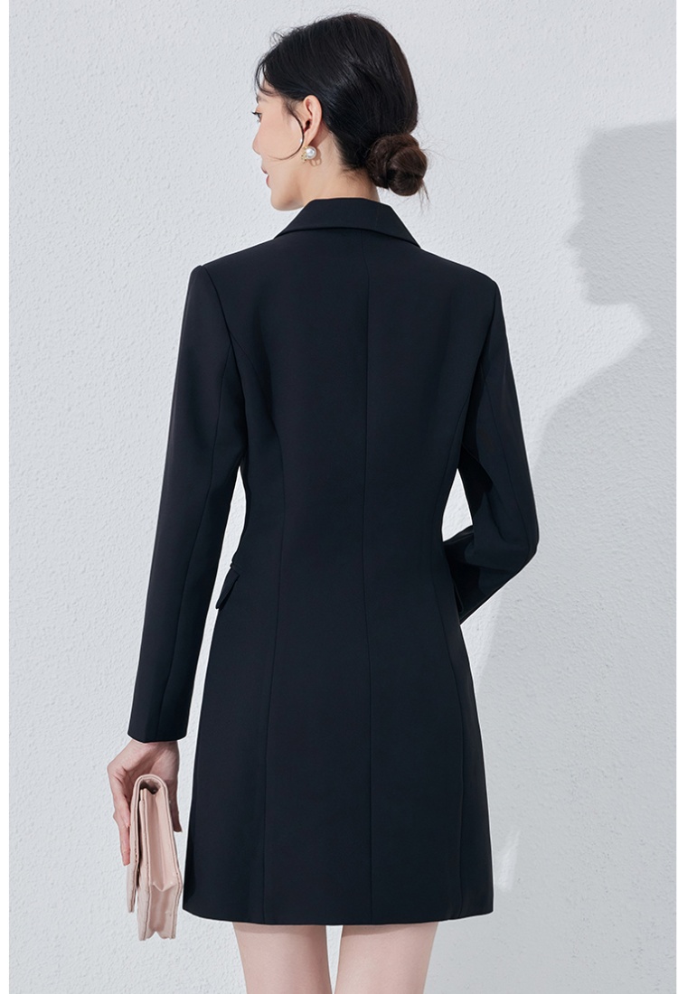 Profession business suit pinched waist dress for women