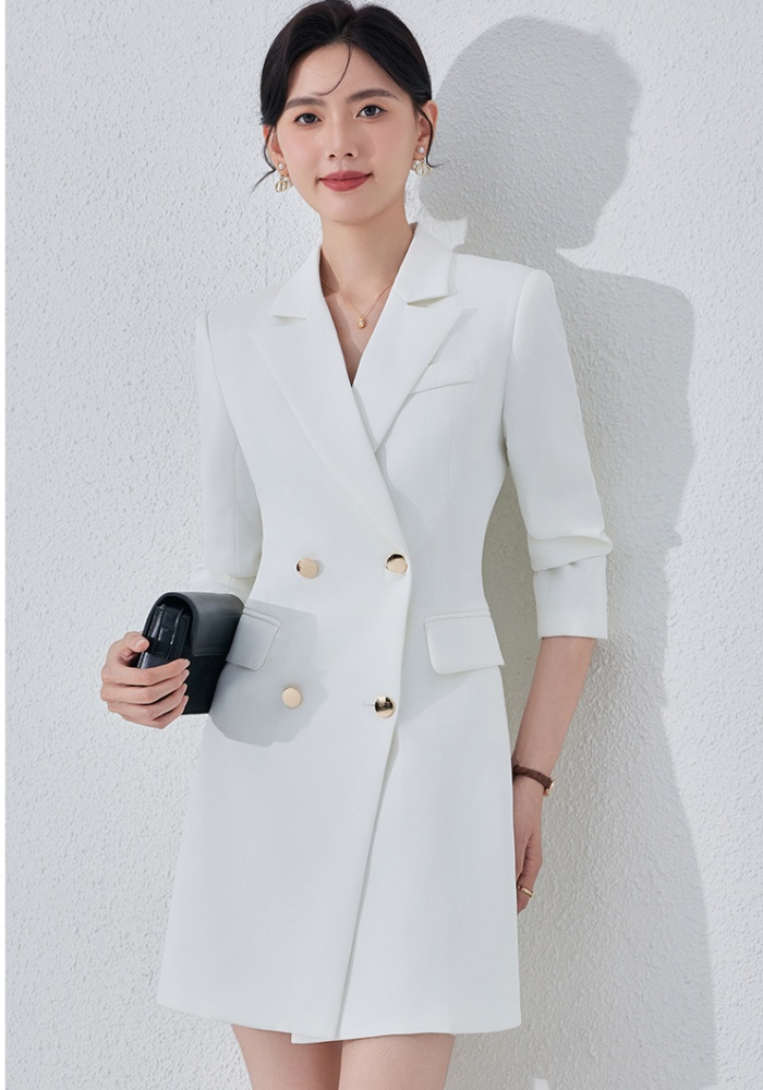 Profession business suit pinched waist dress for women