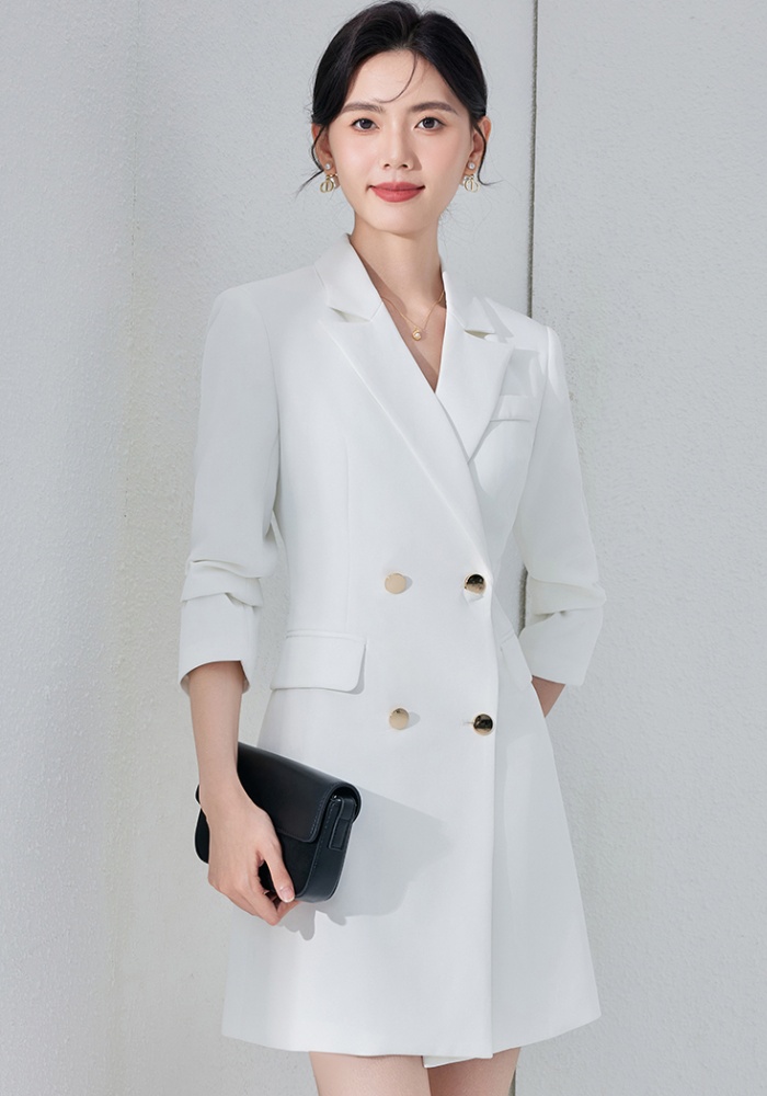 Profession business suit pinched waist dress for women