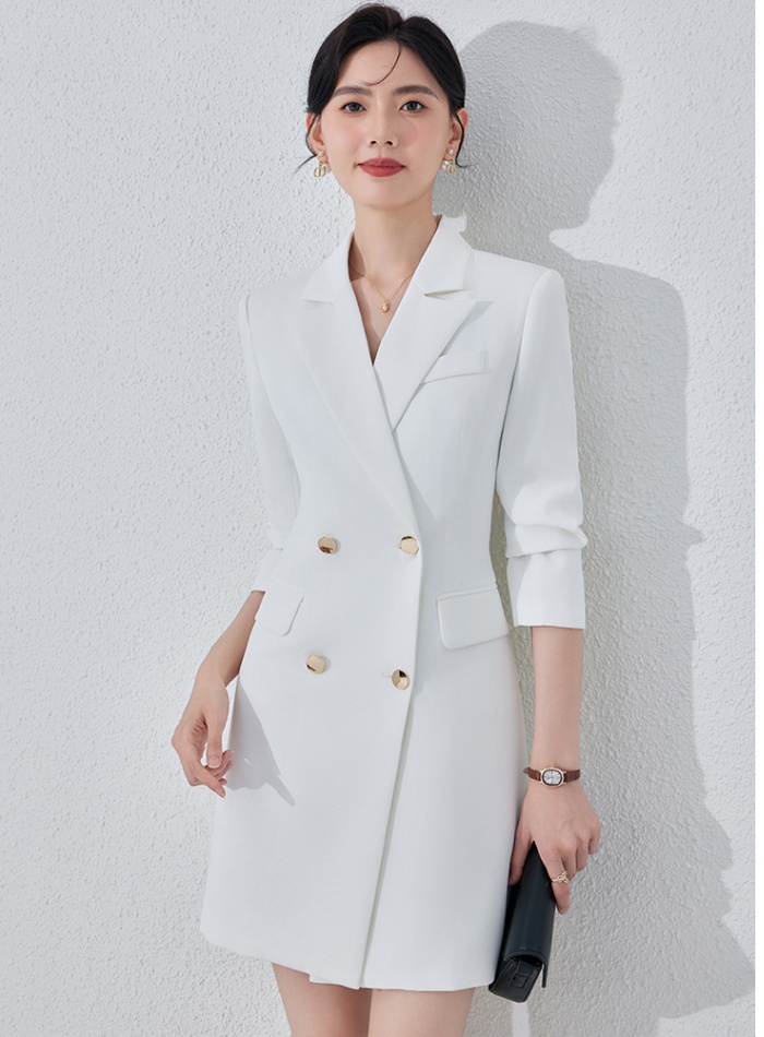 Profession business suit pinched waist dress for women