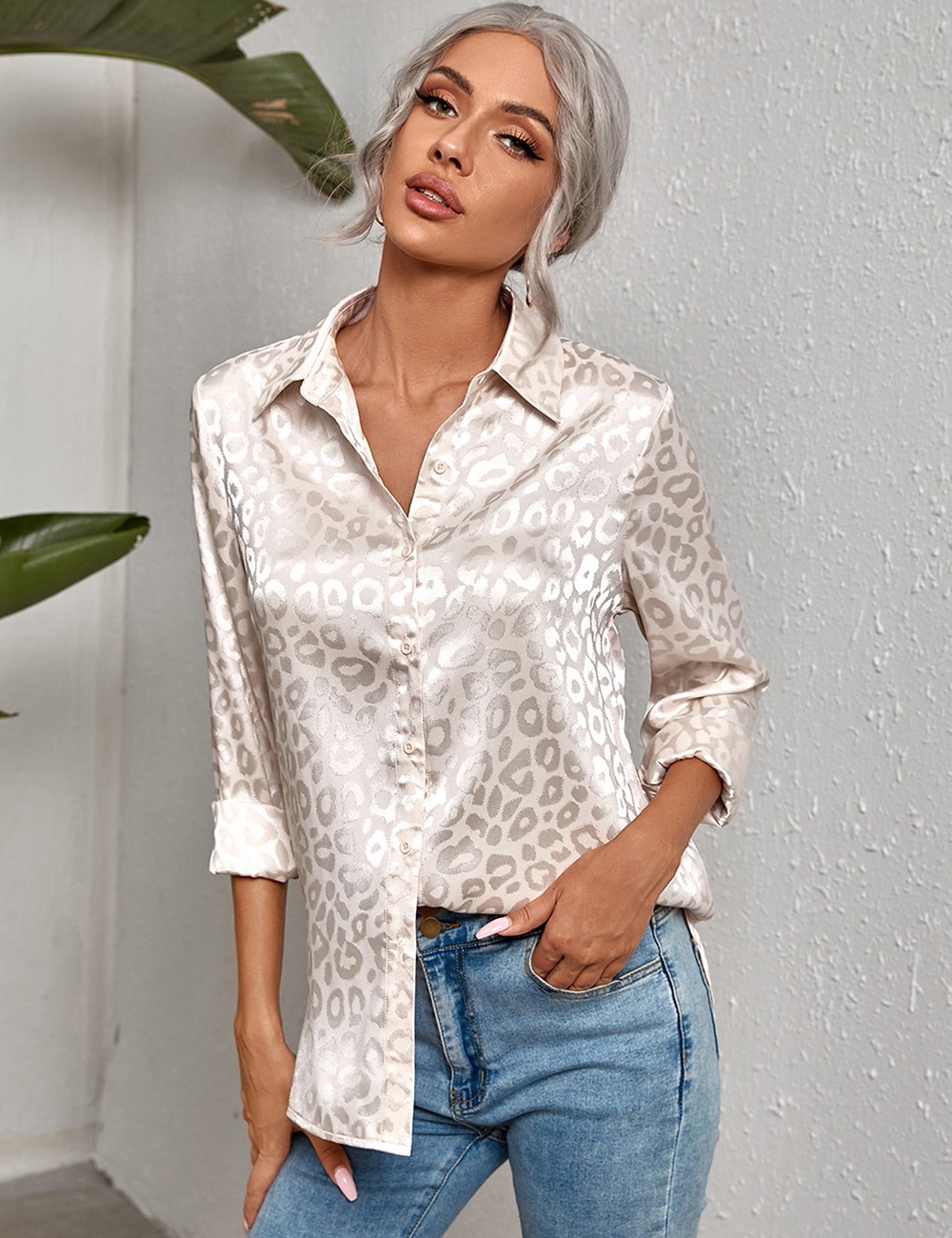 Temperament long sleeve shirt for women