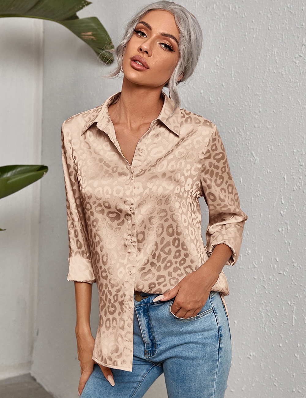 Temperament long sleeve shirt for women