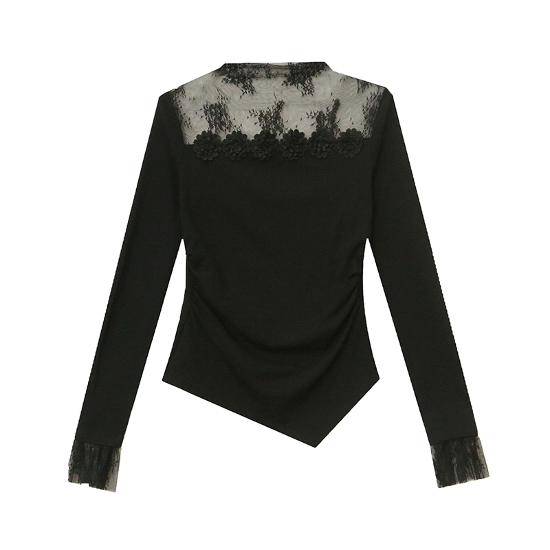 Lace long sleeve T-shirt for women