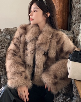 Winter elmo fur coat fox fur coat for women