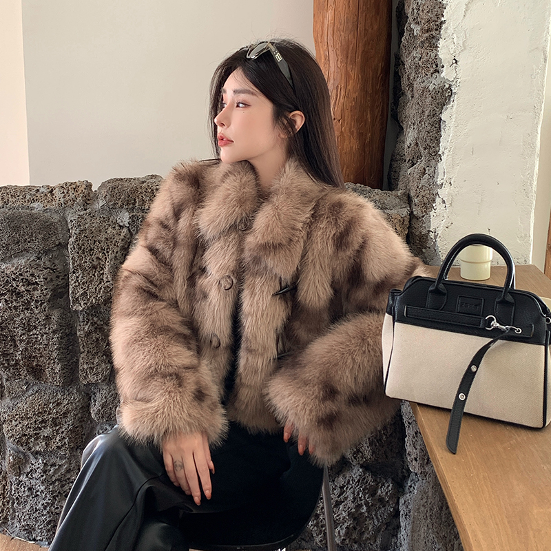 Winter elmo fur coat fox fur coat for women