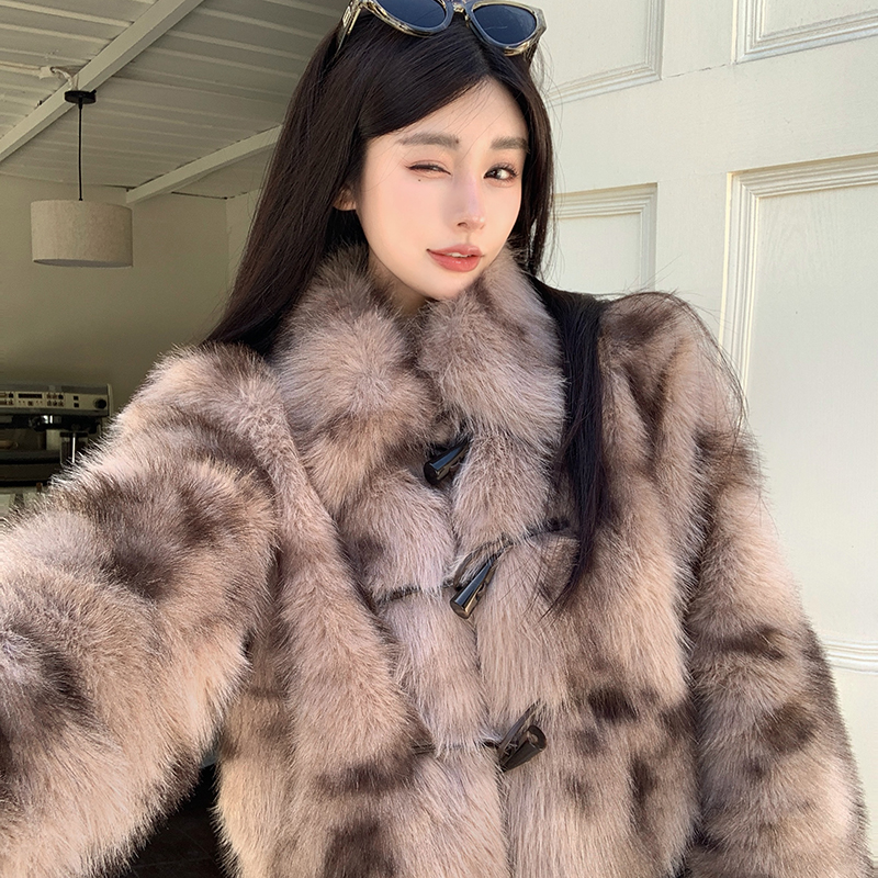 Winter elmo fur coat fox fur coat for women