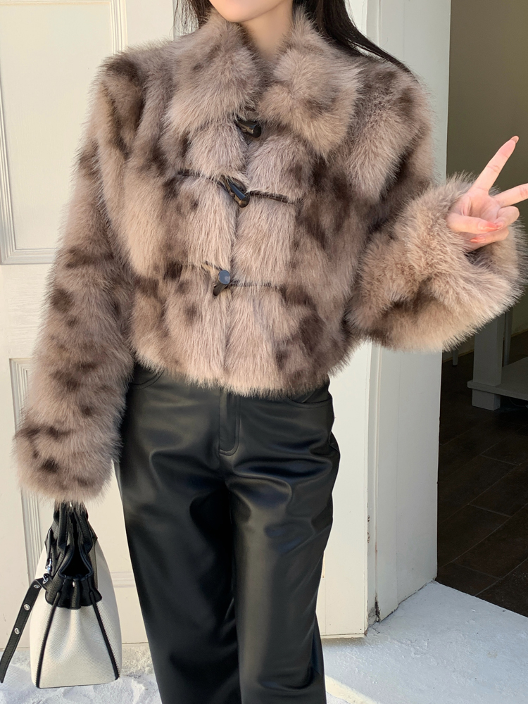 Winter elmo fur coat fox fur coat for women