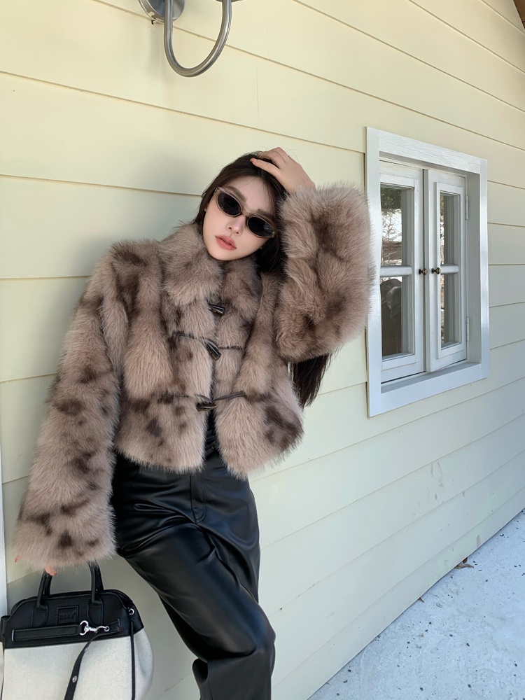 Winter elmo fur coat fox fur coat for women