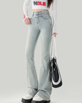 Slim all-match flare pants spring jeans for women