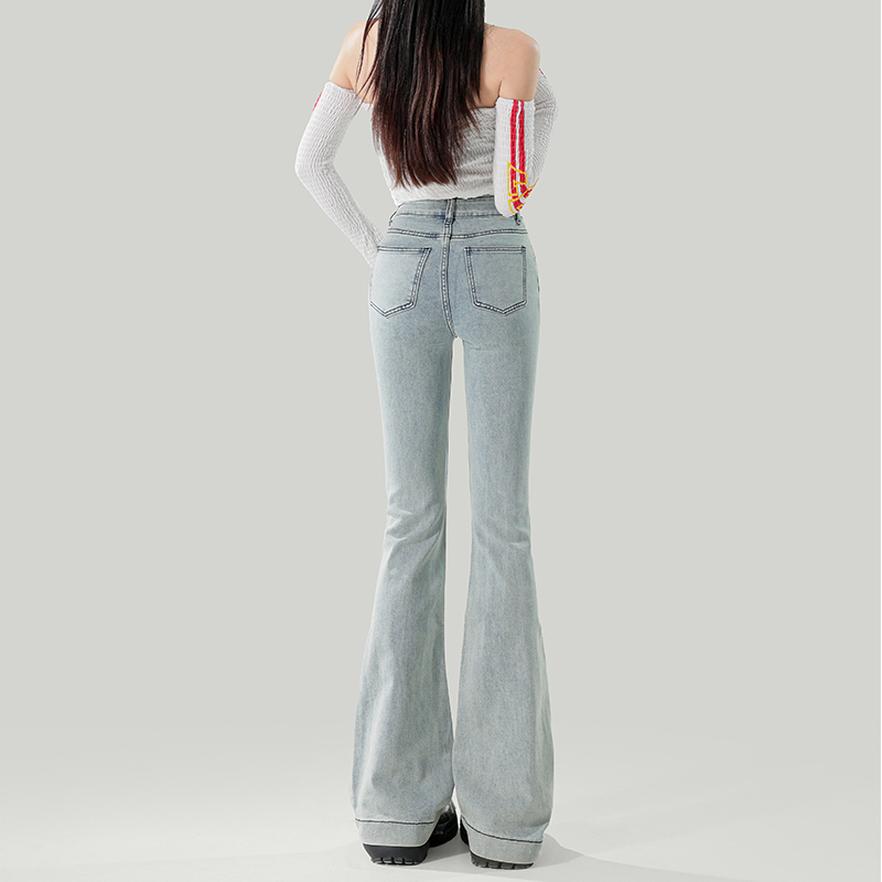 Slim all-match flare pants spring jeans for women