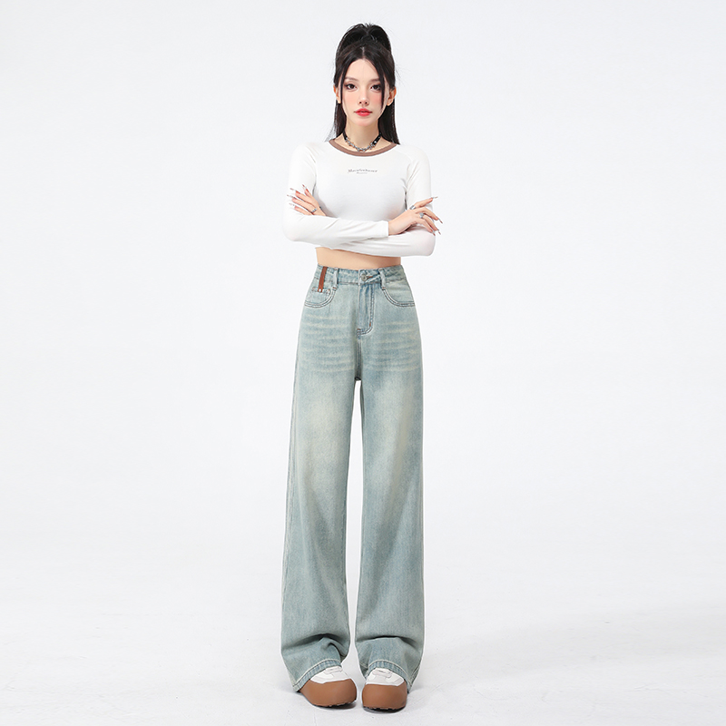 Spring wide leg pants loose casual pants for women