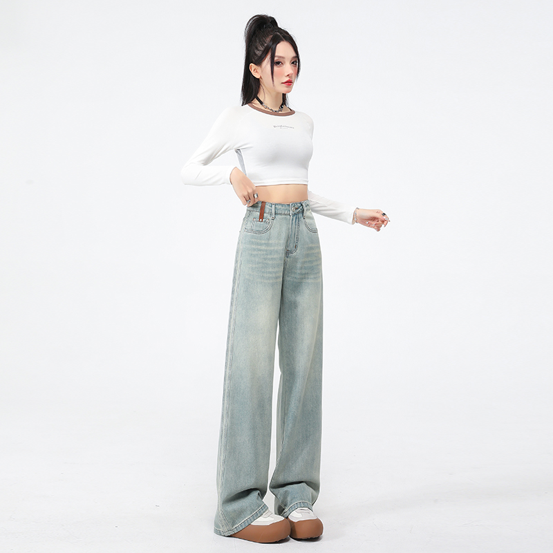 Spring wide leg pants loose casual pants for women