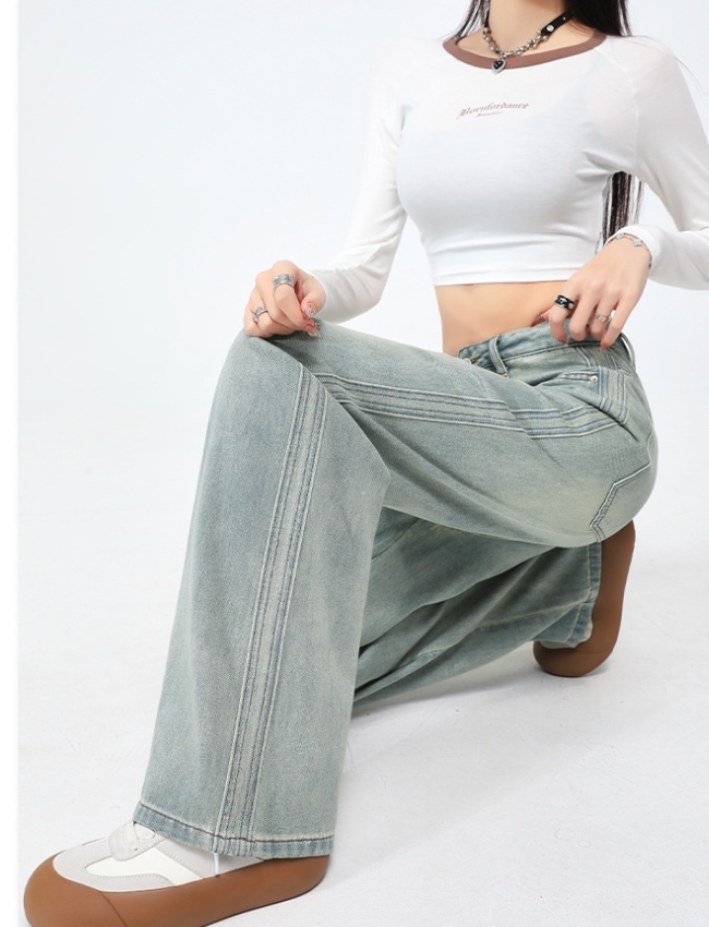 Spring wide leg pants loose casual pants for women