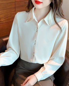 All-match Western style tops spring simple shirt