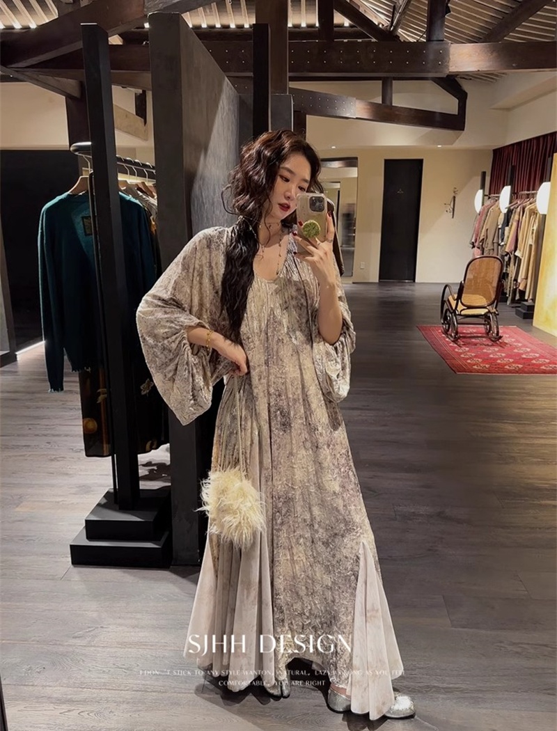 Autumn and winter long dress Chinese style dress