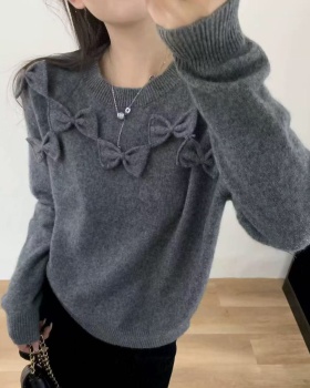 Winter European style long sleeve stereoscopic sweater