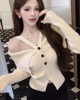 Knitted spicegirl tops halter autumn sweater for women