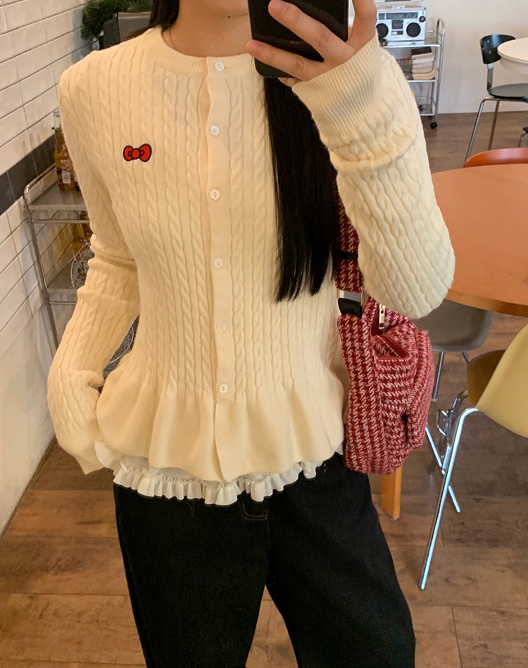 Autumn and winter knitted sweater Western style tops for women