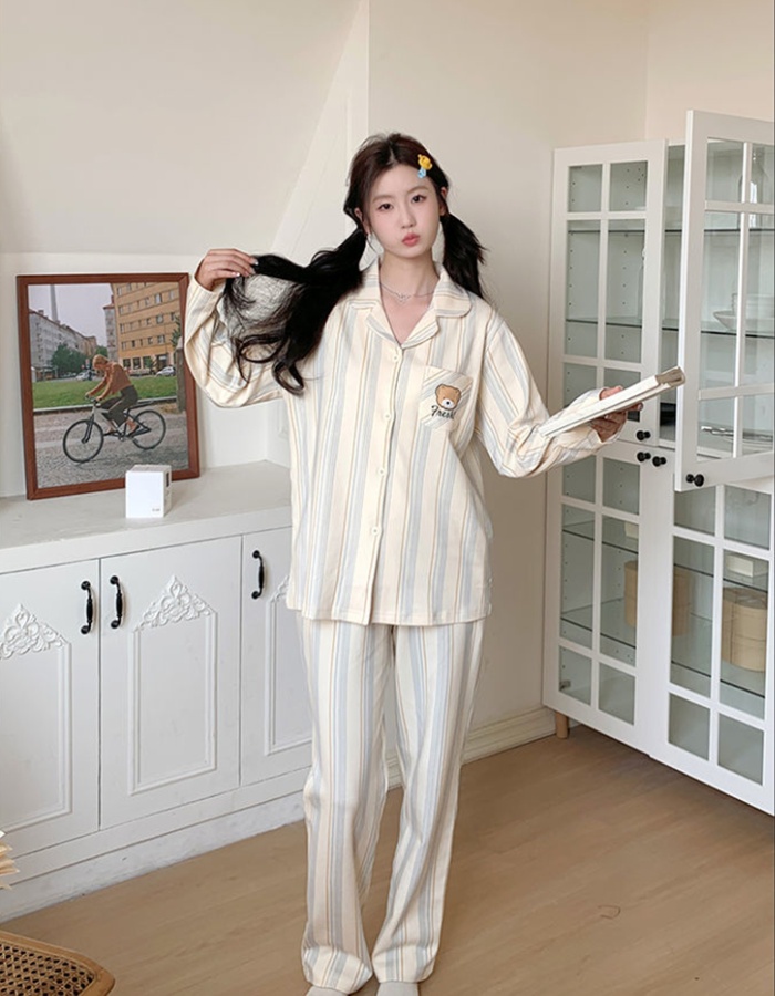 Simple cubs fashion homewear spring pajamas a set for women