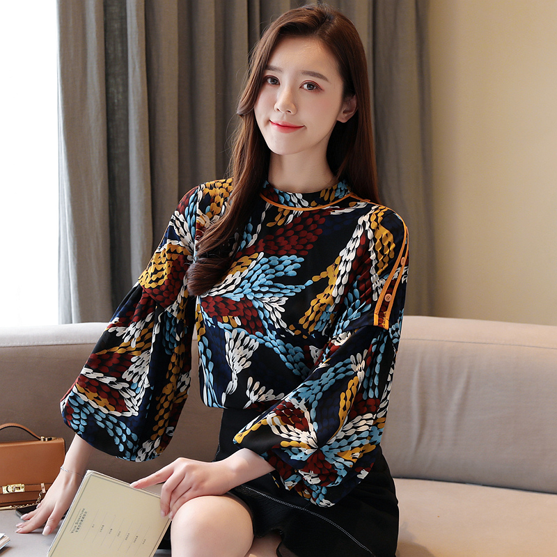 Retro Korean style shirt Western style tops