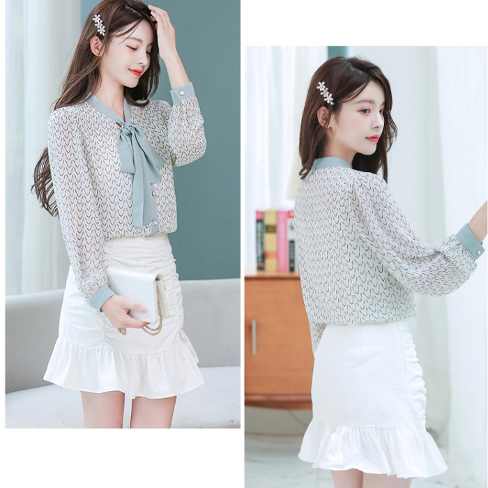 Fashion bottoming shirt spring chiffon shirt for women