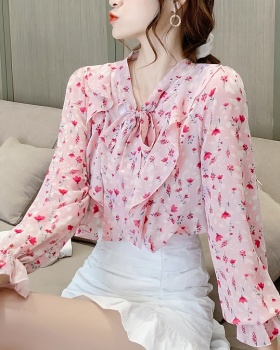 Pink beautiful tops sweet small shirt for women