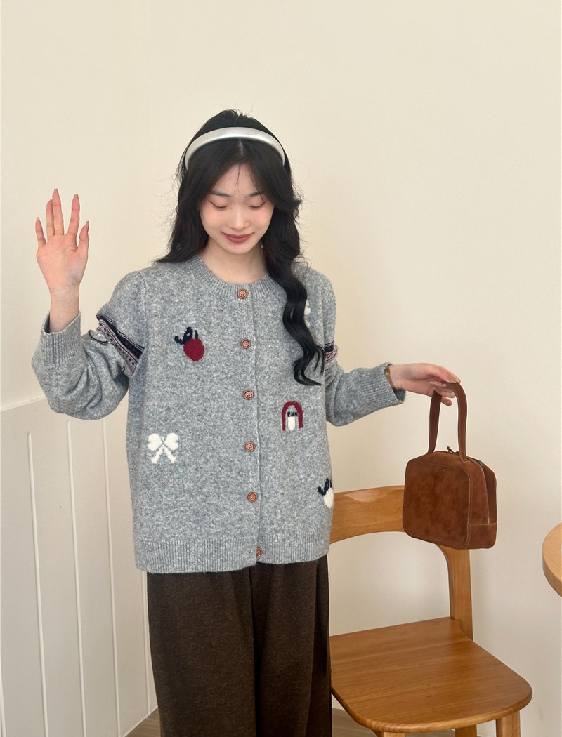 Korean style all-match loose sweater spring knitted tops