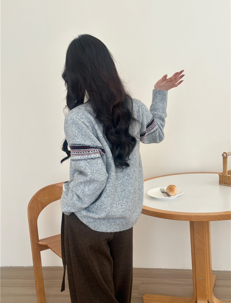 Korean style all-match loose sweater spring knitted tops