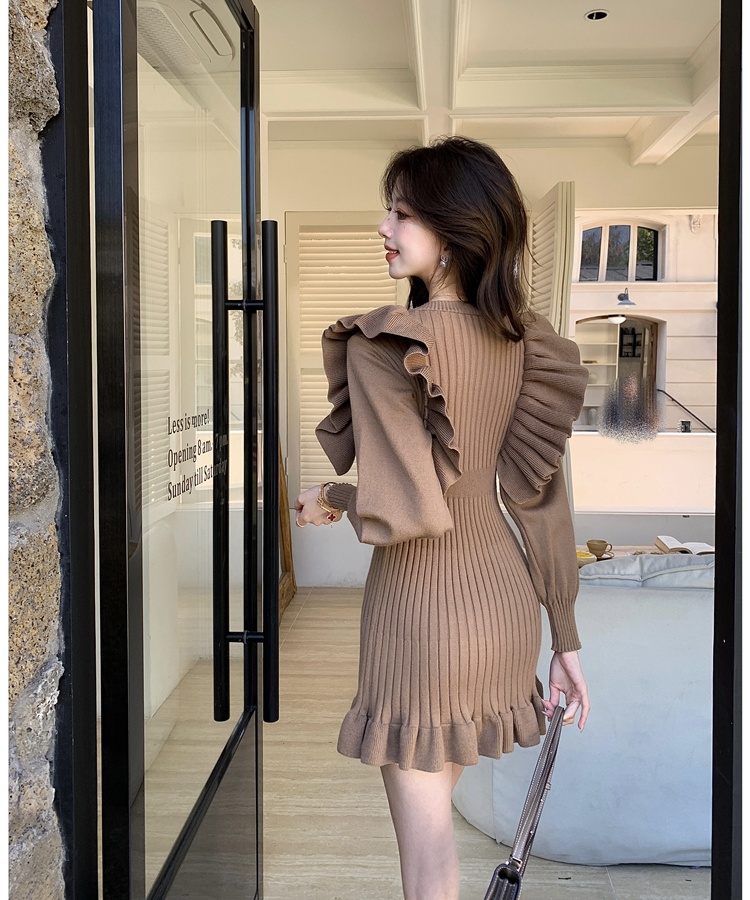 Autumn and winter dress T-back for women