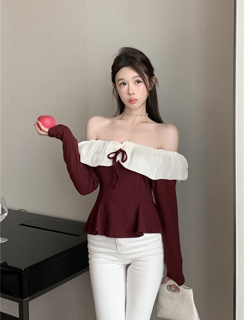 Enticement sexy Western style spring small shirt