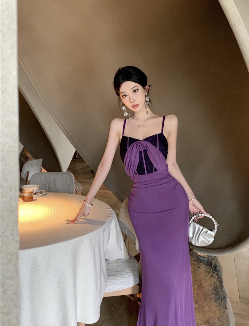 Package hip temperament long dress enticement dress