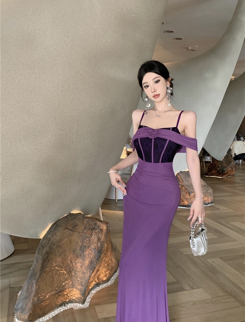 Package hip temperament long dress enticement dress