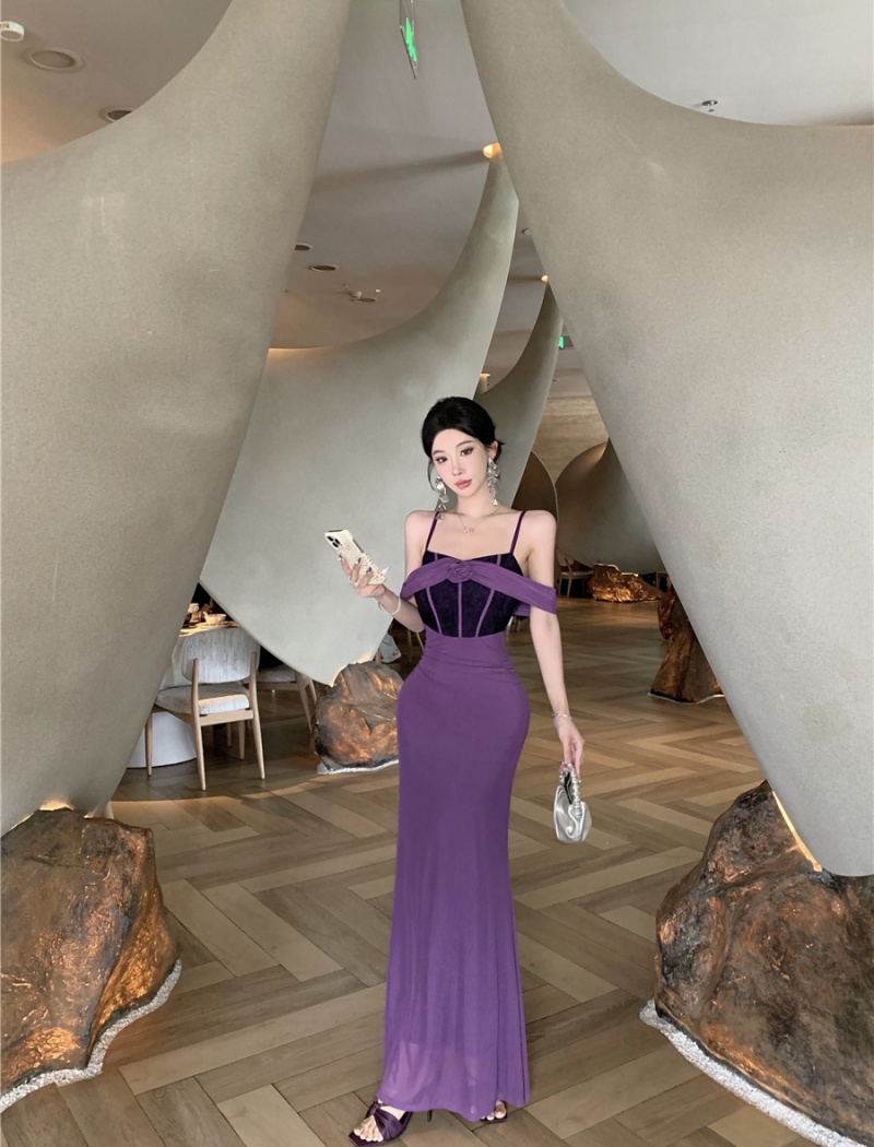 Package hip temperament long dress enticement dress