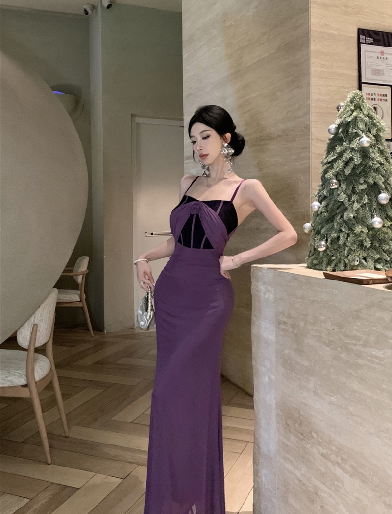 Package hip temperament long dress enticement dress