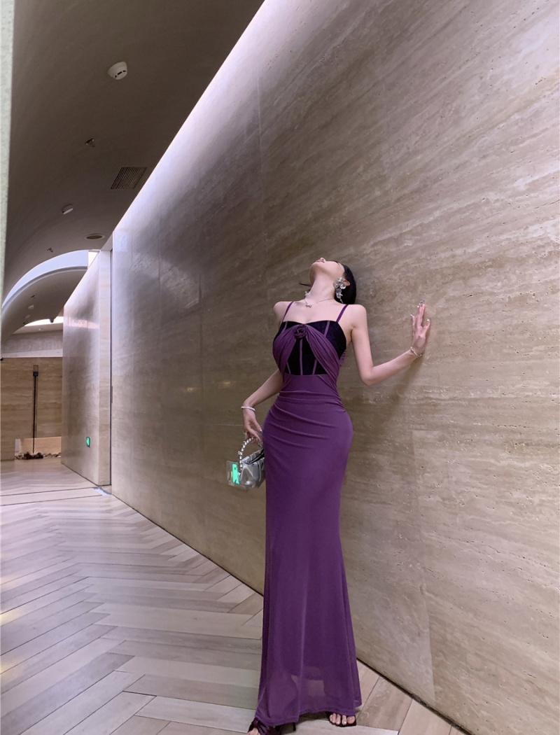 Package hip temperament long dress enticement dress