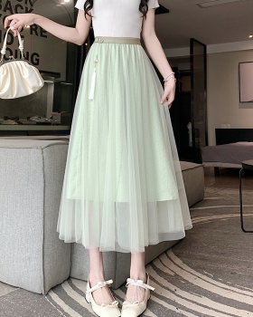 High waist skirt slim long skirt for women