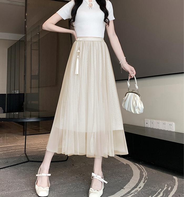 High waist skirt slim long skirt for women