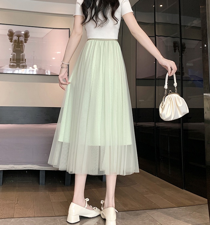 High waist skirt slim long skirt for women