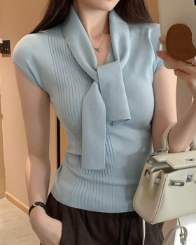 Frenum France style sweater Korean style primer vest for women